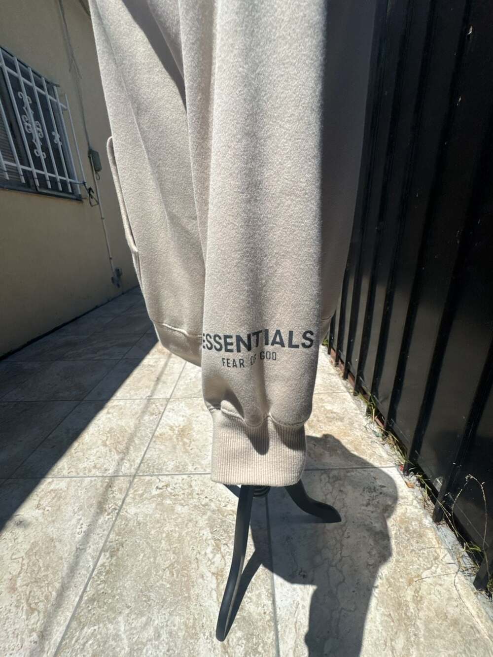 Fear of God Essentials Pullover Hoodie - Beige - Picture 5 of 9